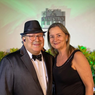 José Augusto e esposa Márcia